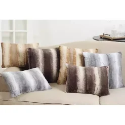 New Faux Fur Decorative Lumbar Throw Pillow Pillows