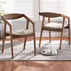 Kirklands Home Dining Chairs|Faux Leather Harland Dining Chairs, Set of 2 Gray