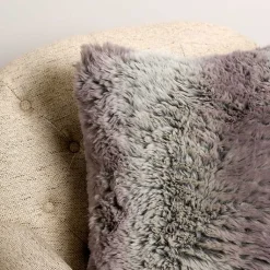 Sale Faux Wolf Fur Pillow Pillows