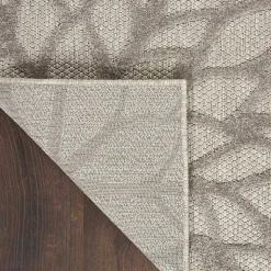 Kirklands Home Outdoor Rugs|Floral Burst Outdoor Area Rug, 7x10 Gray