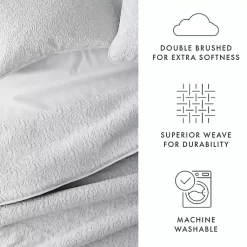 Kirklands Home Quilts|Floral Stitch 3-pc. King Quilt Set Gray