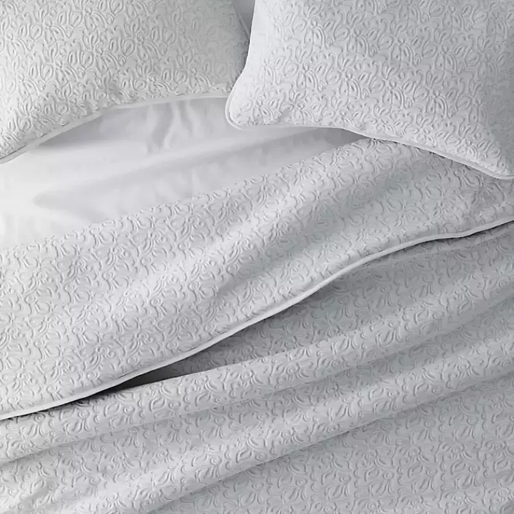 Kirklands Home Quilts|Floral Stitch 2-pc. Twin Quilt Set Gray