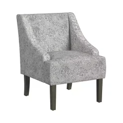 Kirklands Home Accent Chairs|Floral Swoop Accent Chair Gray