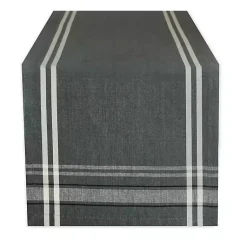 Kirklands Home Table Linens|French Chambray Table Runner Gray