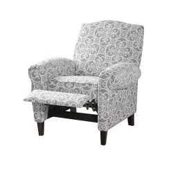 Kirklands Home Accent Chairs|Fretwork Orville Recliner Gray