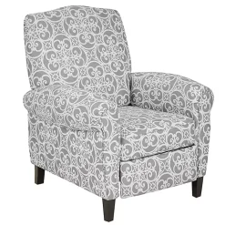 Kirklands Home Accent Chairs|Fretwork Orville Recliner Gray