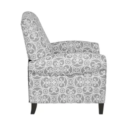 Kirklands Home Accent Chairs|Fretwork Orville Recliner Gray
