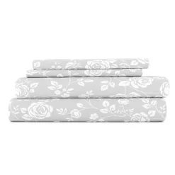 Kirklands Home Bed Sheets|Garden 3-pc. Twin Sheet Set Gray