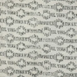 Kirklands Home Area Rugs|Gray Geo Stripes Tassel Fringe Area Rug, 5x7