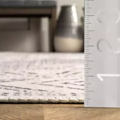 Kirklands Home Area Rugs|Gray Geometric Medallion Washable Area Rug, 5x8