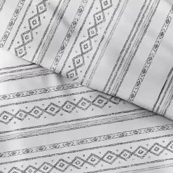 Kirklands Home Duvets|Gray Geometric 2-Pc. Twin Duvet Cover Set