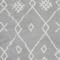 Kirklands Home Area Rugs|Geometric Runner Gray