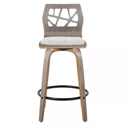 Kirklands Home Bar Stools & Counter Height Stools|Golia Swivel Counter Stools, Set of 2 Gray