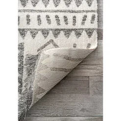 Kirklands Home Outdoor Rugs|Gretchen Tribal Outdoor Area Rug, 5x8 Gray