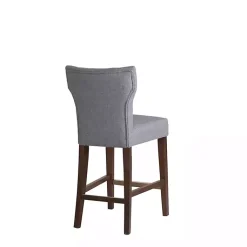 Kirklands Home Bar Stools & Counter Height Stools|Harrison Tufted Counter Stool Gray