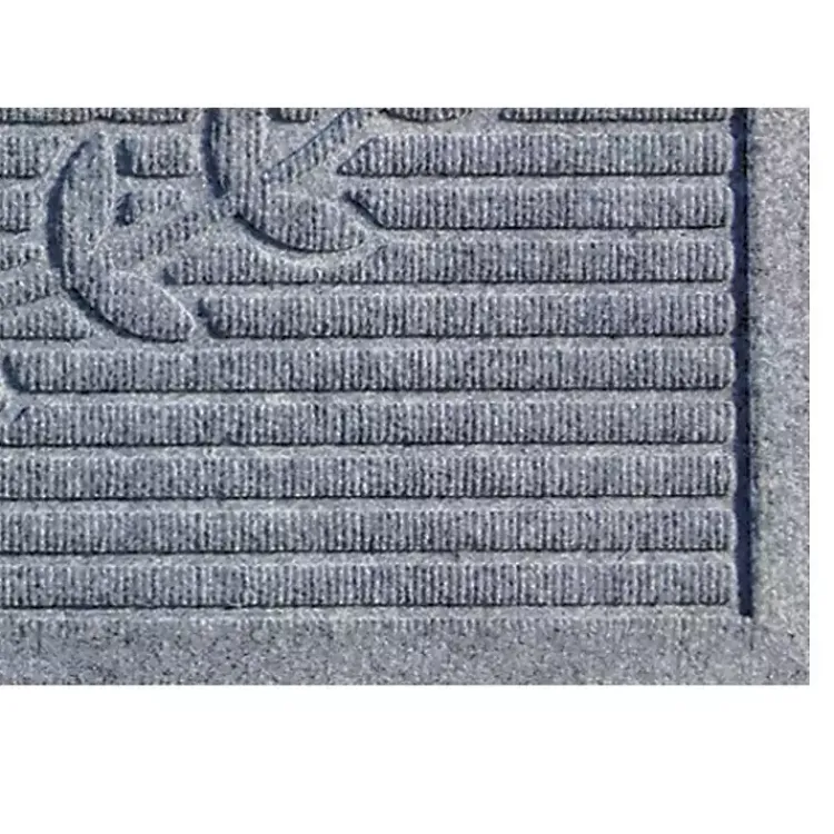 Kirklands Home Doormats|Hello Ribbed Durable Doormat Gray