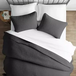 Kirklands Home Bedspreads & Coverlets|Herring Quilted 3-pc. Twin Coverlet Set Gray