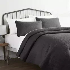 Kirklands Home Bedspreads & Coverlets|Herring Quilted 3-pc. Twin Coverlet Set Gray