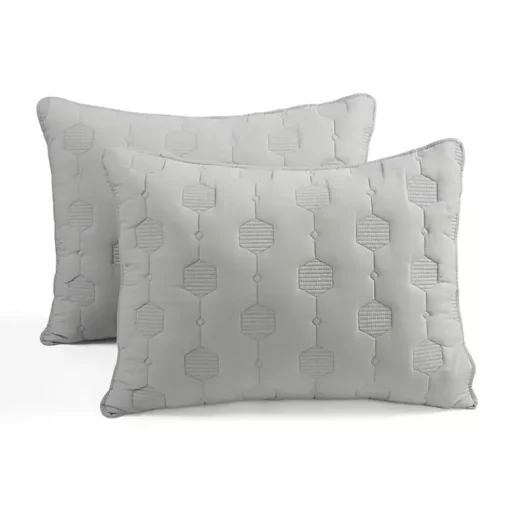Kirklands Home Quilts|Hexagon Honeycomb 3-pc. Cali King Quilt Set Gray