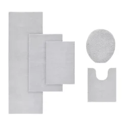 Kirklands Home Bathroom Rugs|High Pile Marshmallow Bath Mat, 40 in. Gray