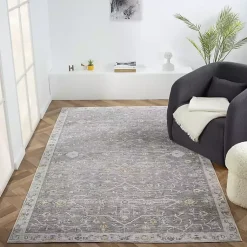 Kirklands Home Area Rugs|Gray Ivory Accent Rug, 2x3