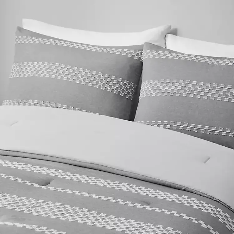 Kirklands Home Comforters|Jacquard 5-pc. California King Comforter Set Gray