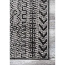 Kirklands Home Outdoor Rugs|Jamie Outdoor Area Rug, 6x9 Gray