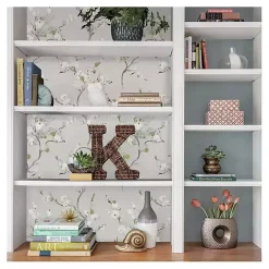 Kirklands Home Wall Murals & Wallpaper|Gray Japanese Blossom Peel & Stick Wallpaper