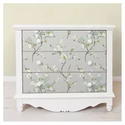 Kirklands Home Wall Murals & Wallpaper|Gray Japanese Blossom Peel & Stick Wallpaper