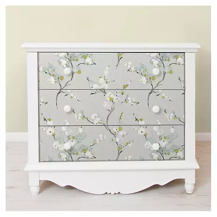 Kirklands Home Wall Murals & Wallpaper|Gray Japanese Blossom Peel & Stick Wallpaper
