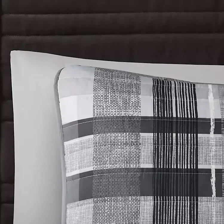Kirklands Home Comforters|Jax Plaid 4-pc. Twin/Twin XL Comforter Set Gray