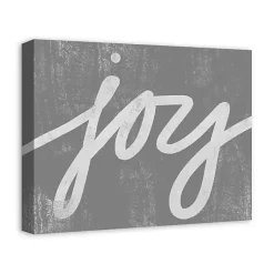 Hot Joy Script Canvas Art Print Christmas Art & Wall Decor