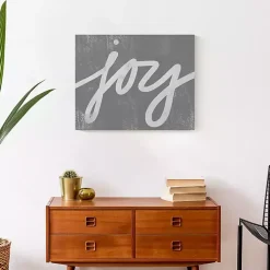 Hot Joy Script Canvas Art Print Christmas Art & Wall Decor