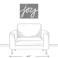 Hot Joy Script Canvas Art Print Christmas Art & Wall Decor