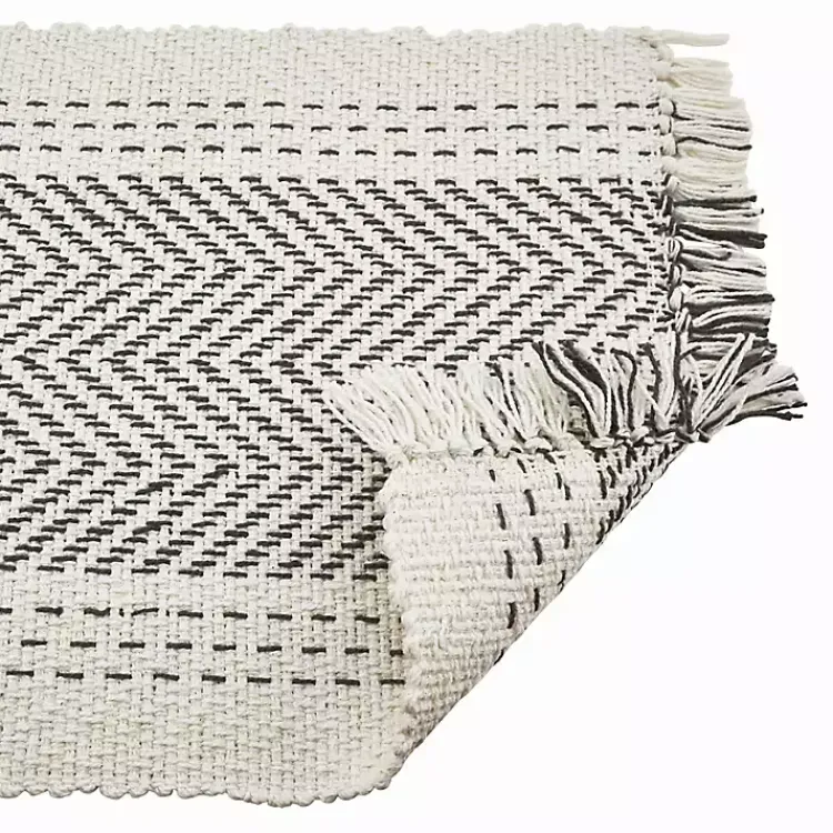 Kirklands Home Table Linens|Kantha Stitch Placemats, Set of 4 Gray