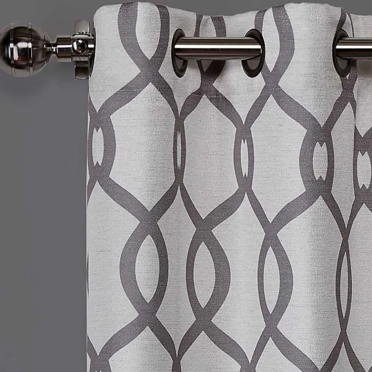 Kirklands Home Curtains & Drapes|Kenzie Curtain Panel Set, 108 in. Gray