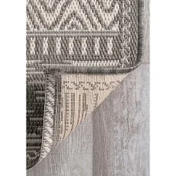 Kirklands Home Outdoor Rugs|Lana Stripe Outdoor Rug, 7x10 Gray