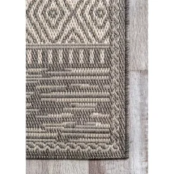 Kirklands Home Outdoor Rugs|Lana Stripe Outdoor Rug, 7x10 Gray