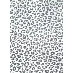 Kirklands Home Area Rugs|Leopard Print Area Rug, 5x7 Gray