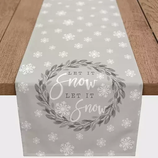 Let It Snow Table Runner, 72 in. Christmas Dining & Entertaining