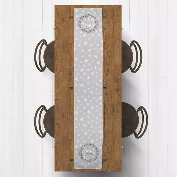 Let It Snow Table Runner, 72 in. Christmas Dining & Entertaining