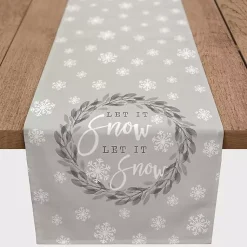 Clearance Let It Snow Table Runner, 90 in. Christmas Dining & Entertaining