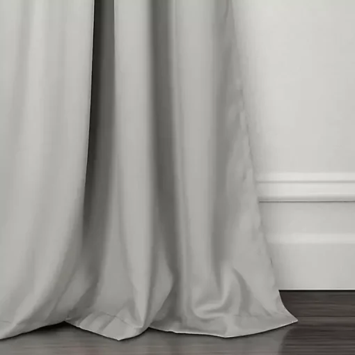 Kirklands Home Curtains & Drapes|Lush Insulated Curtain Panel Set, 120 in. Gray