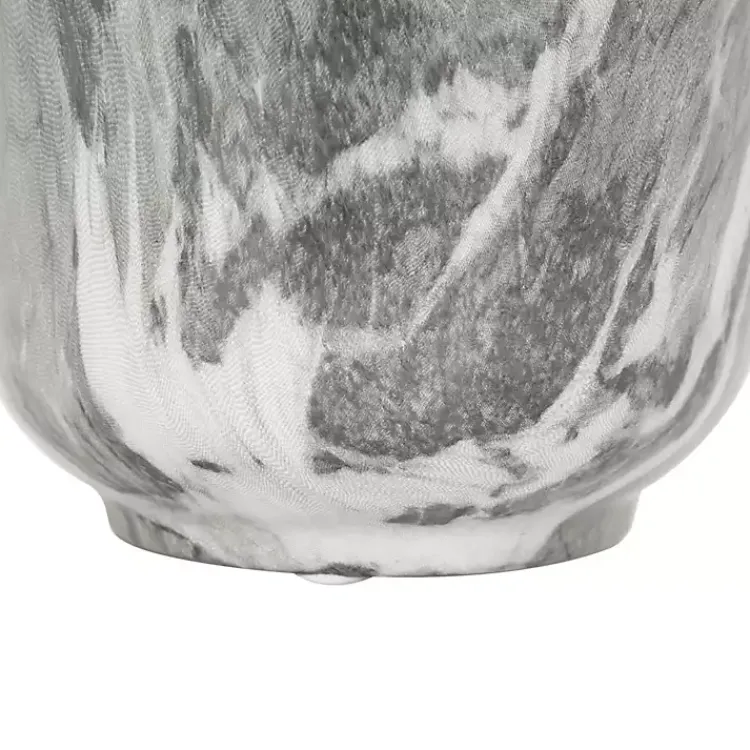 Outlet Marble Finish Ceramic Vases, Set of 3 Vases