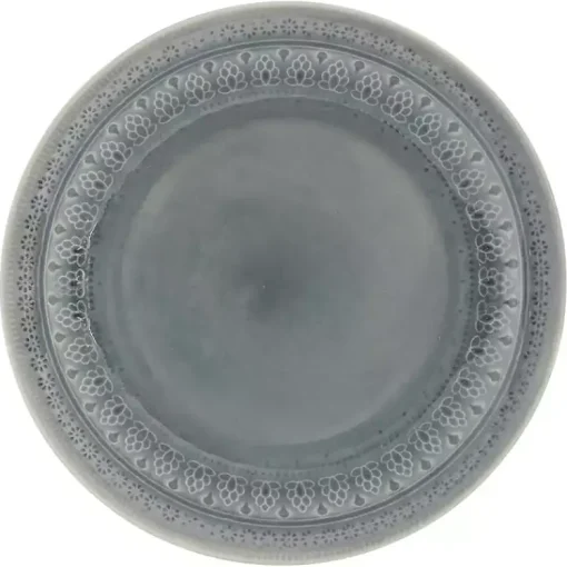 Kirklands Home Dinnerware|Medallion 16-pc. Ceramic Dinnerware Set Gray