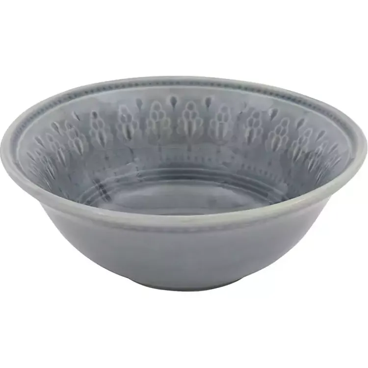 Kirklands Home Dinnerware|Medallion 16-pc. Ceramic Dinnerware Set Gray