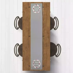 Online Gray Merry Christmas Wreath Table Runner Christmas Dining & Entertaining