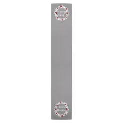Online Gray Merry Christmas Wreath Table Runner Christmas Dining & Entertaining