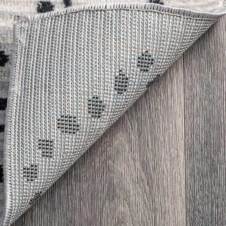Kirklands Home Area Rugs|Gray Millie Dotted Trellis Area Rug, 9x12