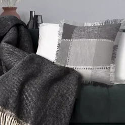 Hot Gray Monochrome Accent Pillow Pillows